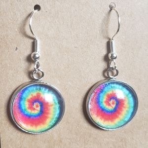 Tie dye earring